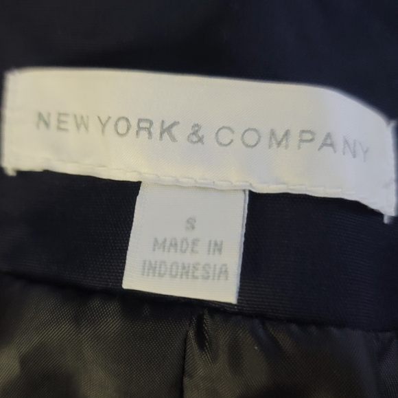 New York & Company Navy Trench Jacket - Picture 5 of 5
